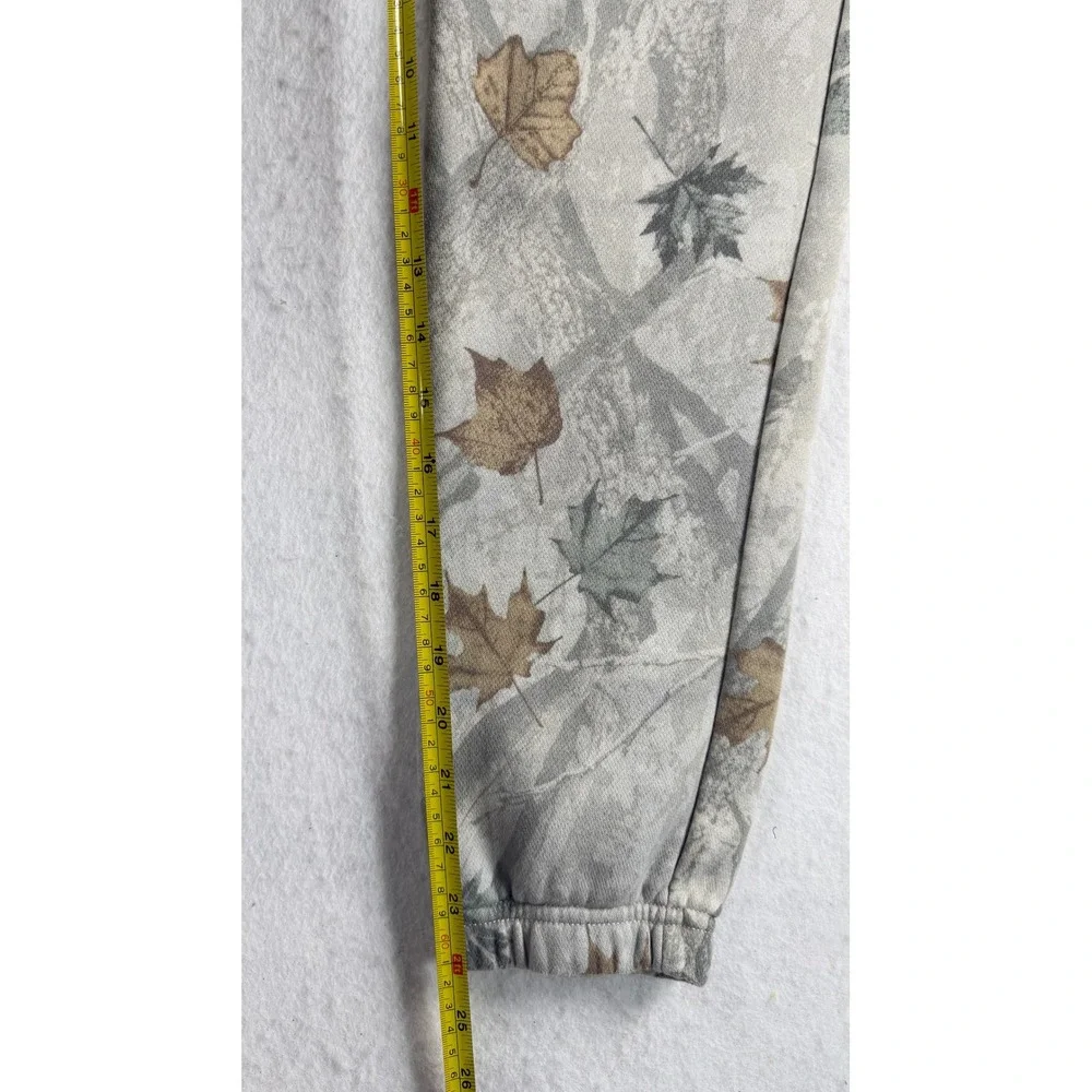 Abercrombie Kids Boys Camo Leaf Print Jogger Sweatpants Gray Brown Size 11/12